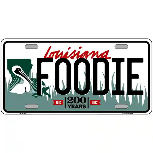 Foodie Louisiana Metal Sign