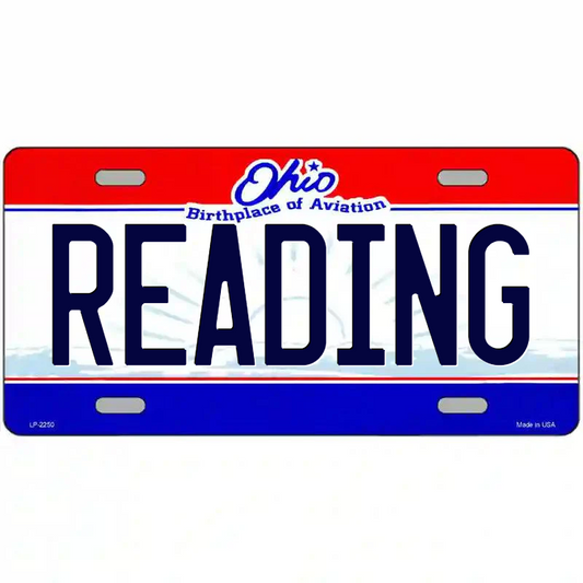 Reading Ohio Metal Sign