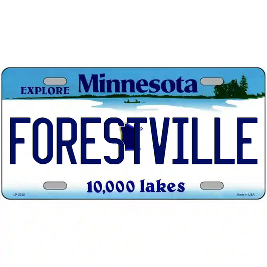 Forestville Minnesota Metal Sign