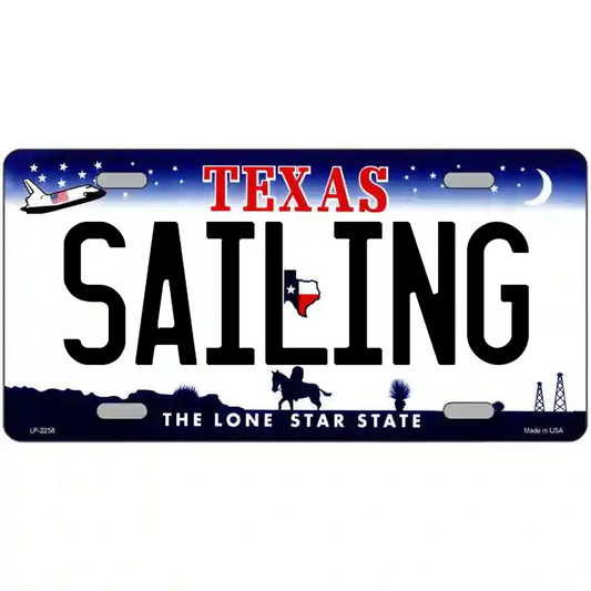 Sailing Texas Metal Sign