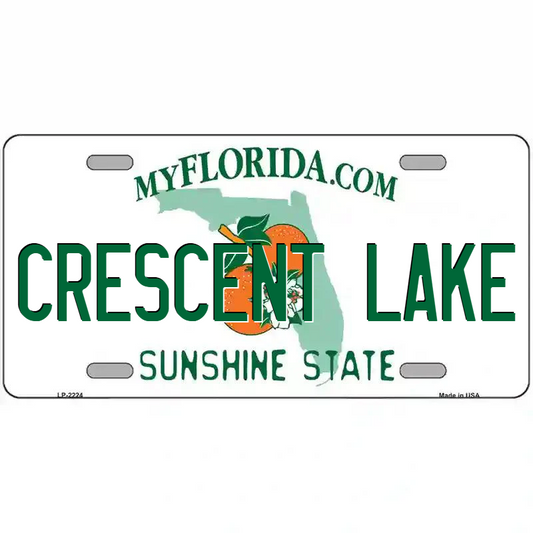 Crescent Lake Florida Metal Sign