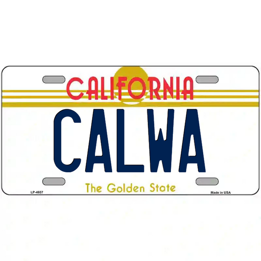 Calwa California Metal Sign