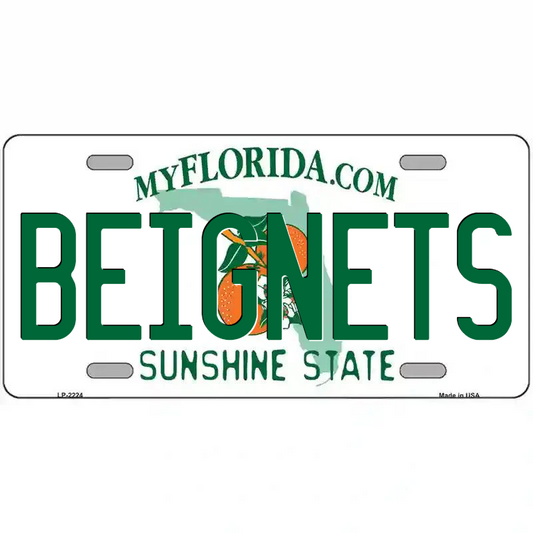Beignets Florida Metal Sign