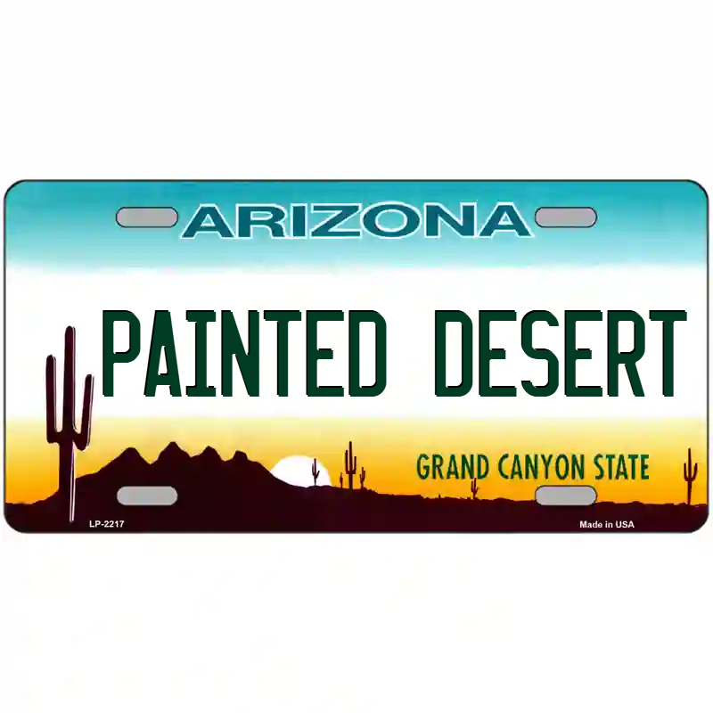 Painted Desert Arizona Metal Sign