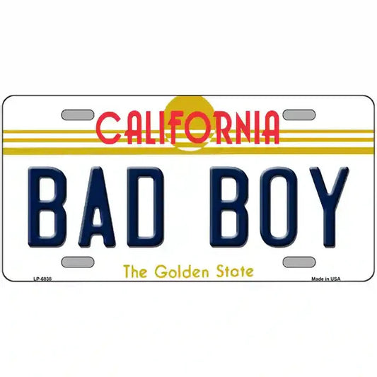 Bad Boy California Metal Sign