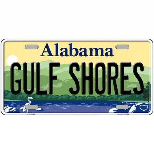 Gulf Shores Alabama Metal Sign