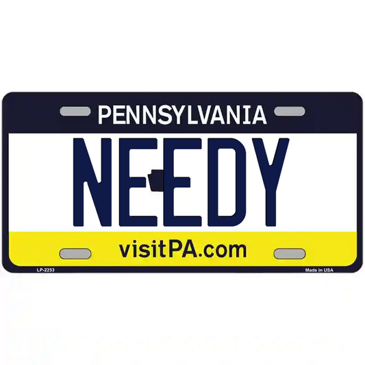 Needy Pennsylvania Metal Sign