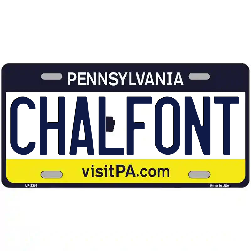 Chalfont Pennsylvania Metal Sign
