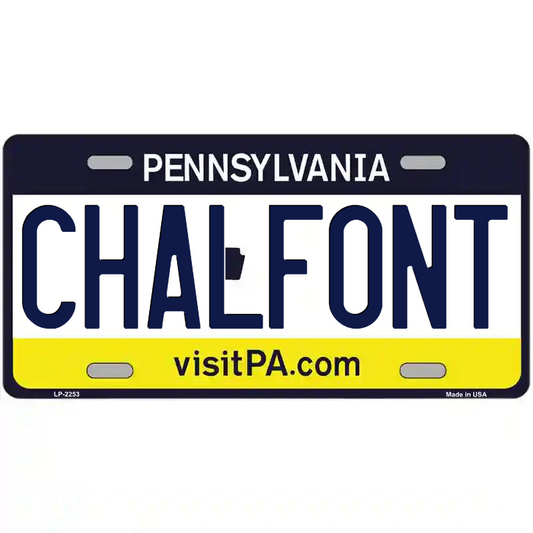Chalfont Pennsylvania Metal Sign