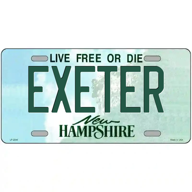 Exeter New Hampshire Metal Sign