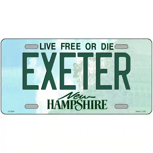 Exeter New Hampshire Metal Sign