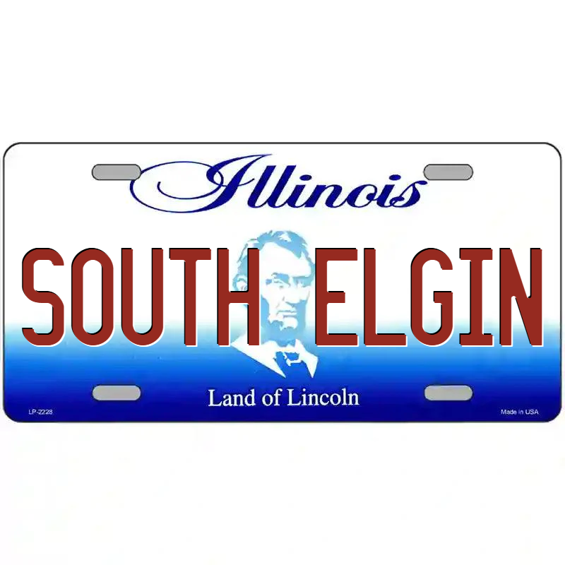 South Elgin Illinois Metal Sign