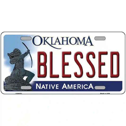 Blessed Oklahoma Metal Sign