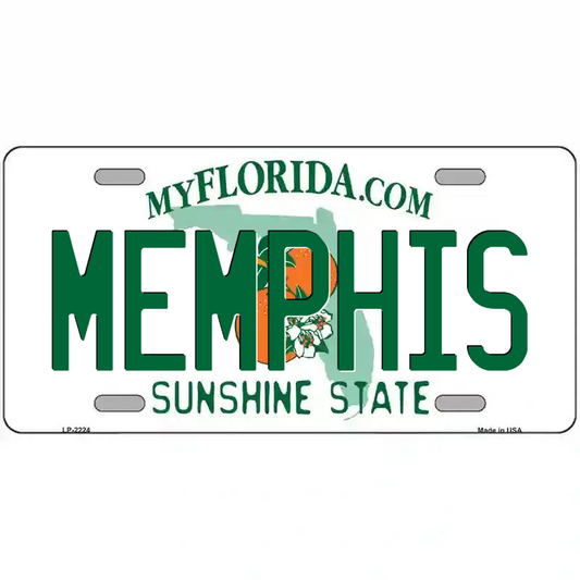 Memphis Florida Metal Sign