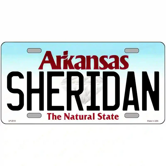 Sheridan Arkansas Metal Sign