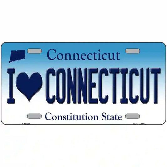 I Love Connecticut Metal Sign