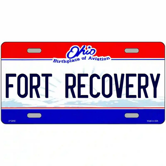 Fort Recovery Ohio Metal Sign