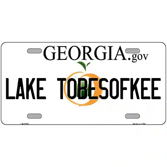 Lake Tobesofkee Georgia Metal Sign