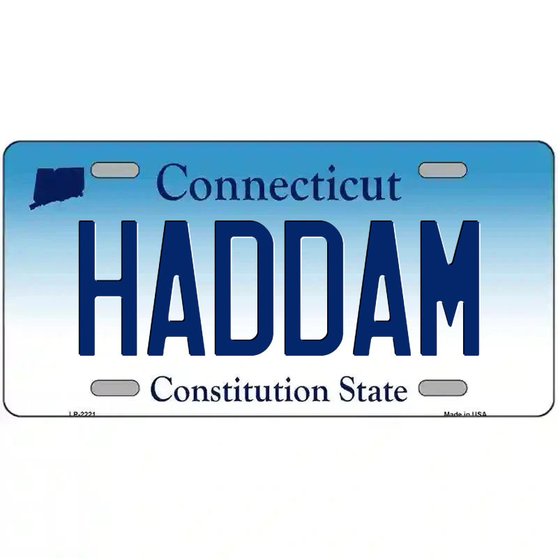 Haddam Connecticut Metal Sign