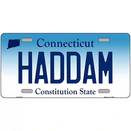 Haddam Connecticut Metal Sign