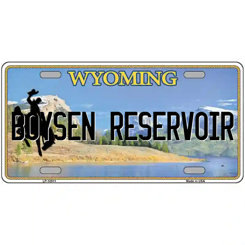 Boysen Reservoir Wyoming Metal Sign