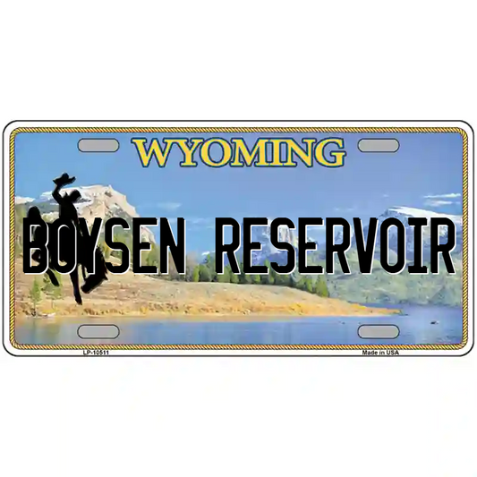 Boysen Reservoir Wyoming Metal Sign