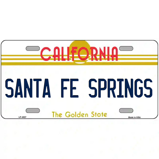Santa Fe Springs California Metal Sign