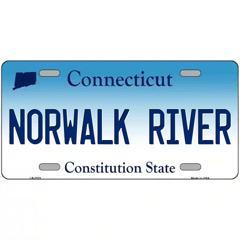 Norwalk River Connecticut Metal Sign