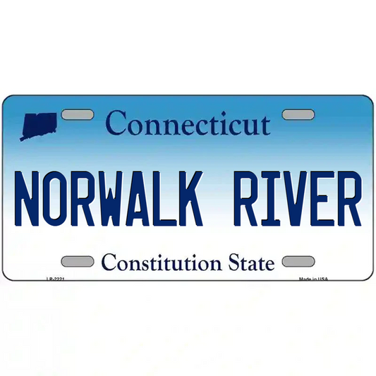 Norwalk River Connecticut Metal Sign