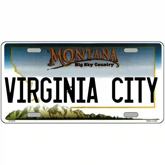 Virginia City Montana Metal Sign