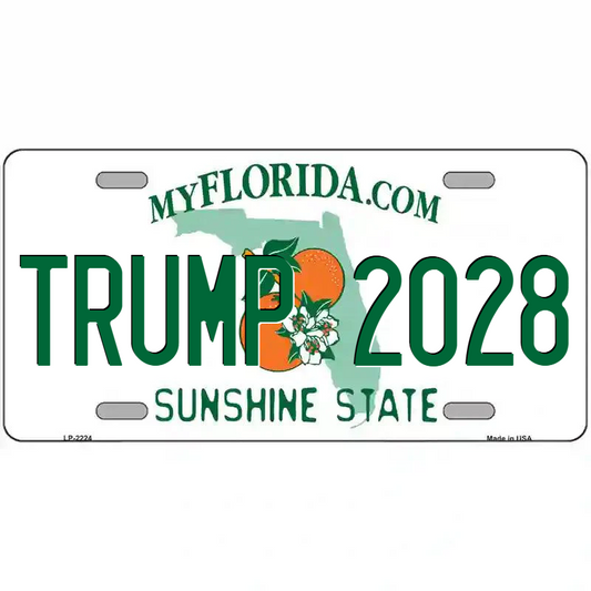 Trump 2028 Florida Metal Sign