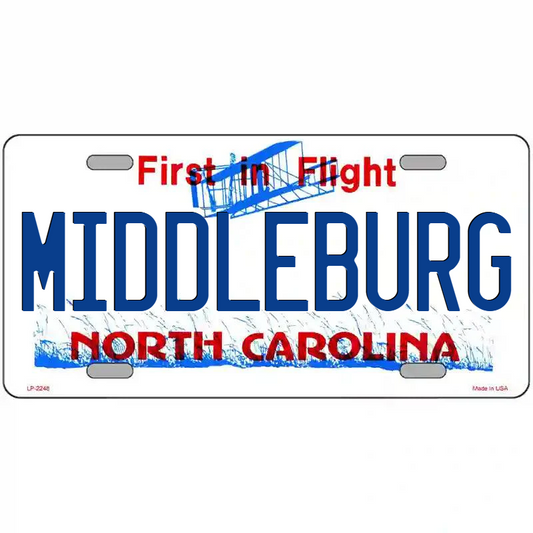 Middleburg North Carolina Metal Sign