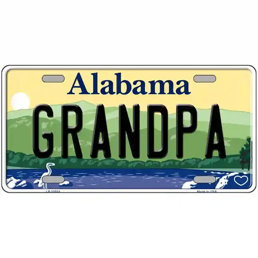Grandpa Alabama Metal Sign