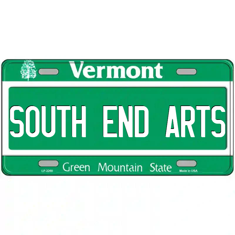 South End Arts Vermont Metal Sign