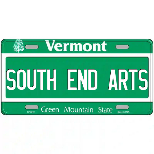 South End Arts Vermont Metal Sign