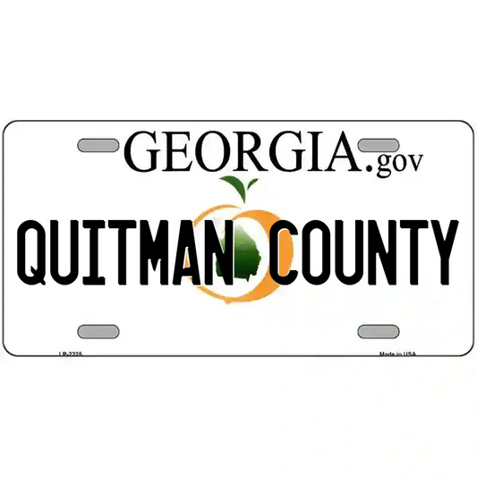Quitman County Georgia Metal SignV