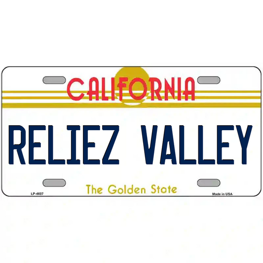 Reliez Valley California Metal Sign