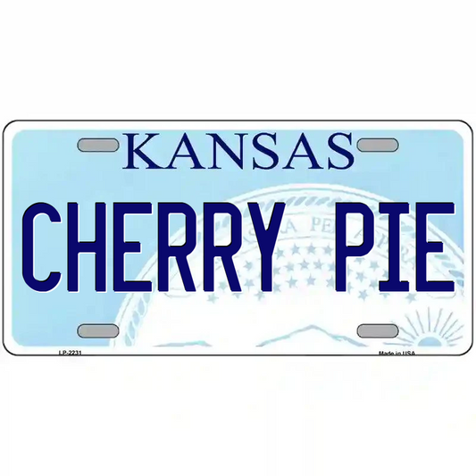 Cherry Pie Kansas Metal Sign