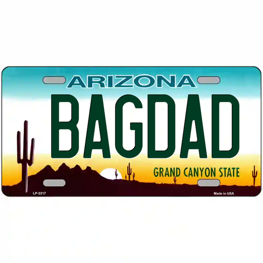Bagdad Arizona Metal Sign