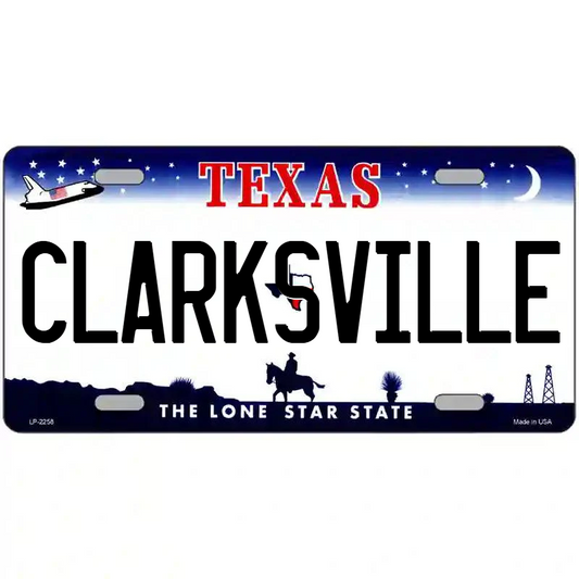 Clarksville Texas Metal Sign