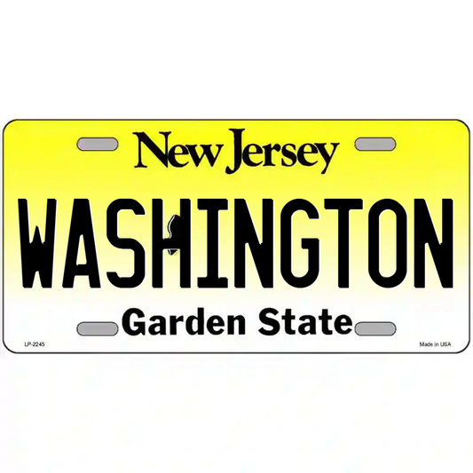 Washington New Jersey Metal Sign