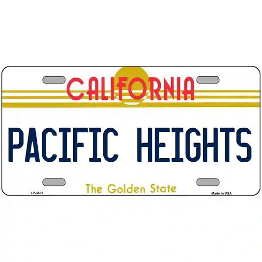 Pacific Heights California Metal Sign