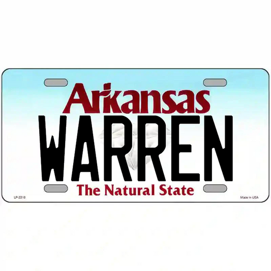 Warren Arkansas Metal Sign