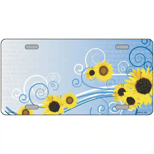 Sunflowers Metal Sign