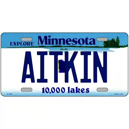 Aitkin Minnesota Metal Sign