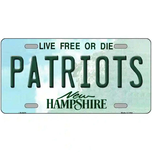 Patriots New Hampshire Metal Sign