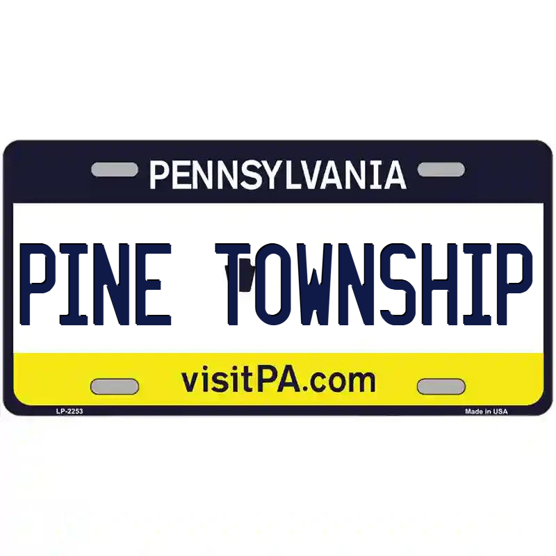 Pine Township Pennsylvania Metal Sign