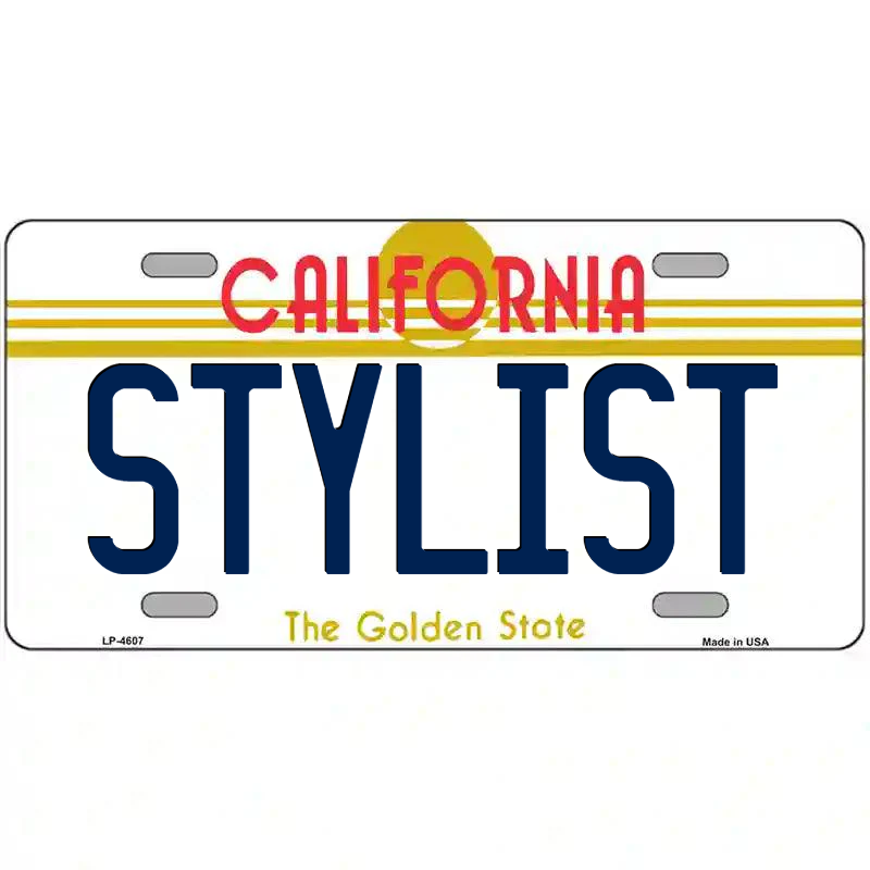 Stylist California Metal Sign