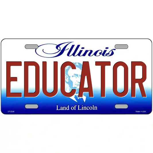 Educator Illinois Metal Sign