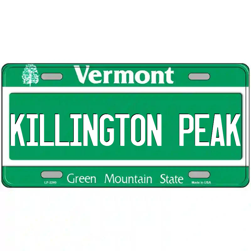 Killington Peak Vermont Metal Sign